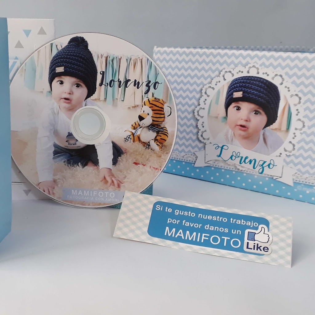 Book y DVD de fotos de bebé realizados por MAMIFOTO